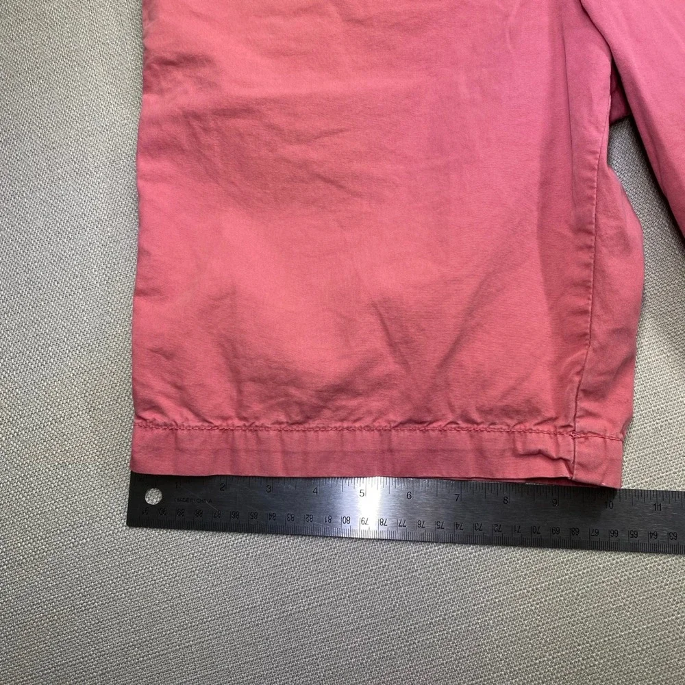 johnnie-O West Coast Prep Mens Salmon Pink Salmon Cotton Chino Shorts Size 30